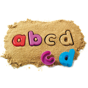 Lowercase Alphabet Sand Moulds
