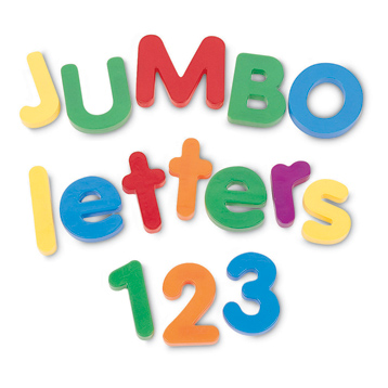 Jumbo Magnetic Letters Combo Set