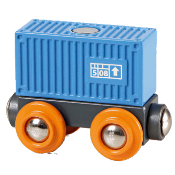 Blue Container Wagon