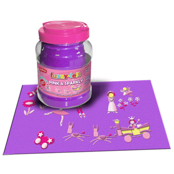Fuzzy-Felt Pink & Sparkly
