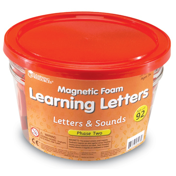 Letters & Sounds Phase Two Magnetic Foam Letters