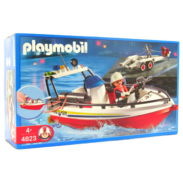 Fire Boat with Trailer 4823